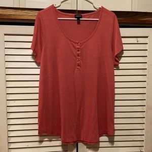 Torrid 1X partial button down shirt